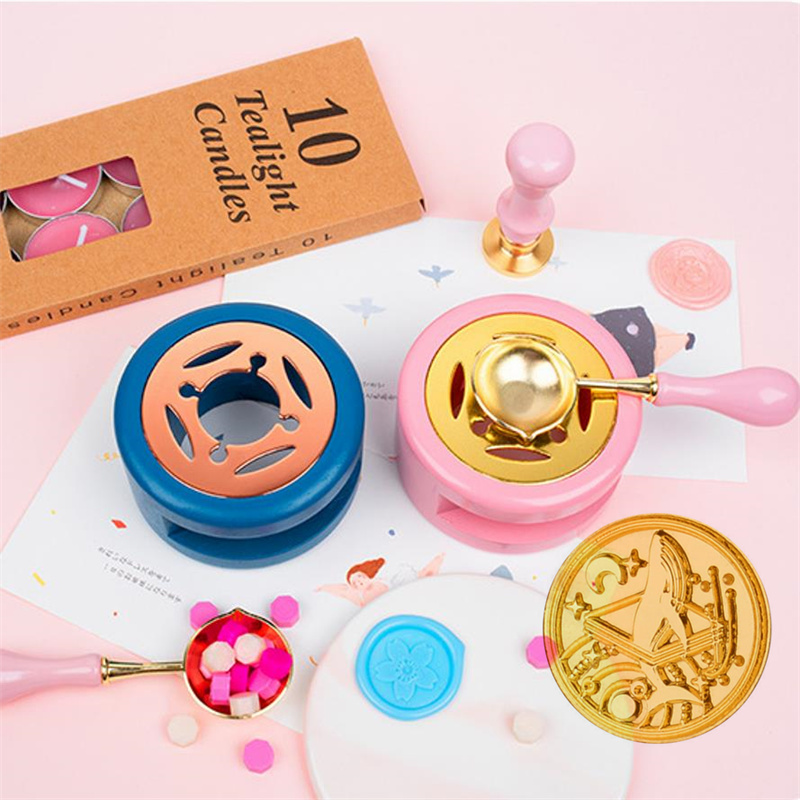 Batik Wax Kit - セール！ ワックスシールスタンプアクセサリーキット ワックスシールスタンプヘッド シーリングワックスビーズ ワックスシール炉 ワックス溶解スプーン