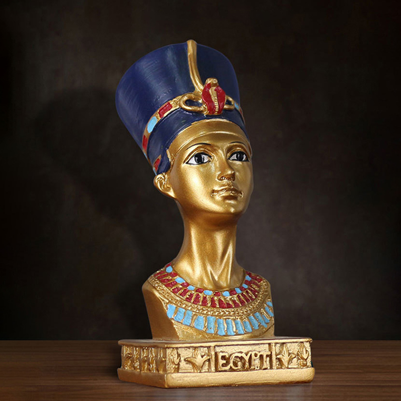 Queen Art Craft - エジプト女王の装飾樹脂レトロ芸術品や工芸品デスクトップリビングルームの装飾ギフトアフリカのお土産