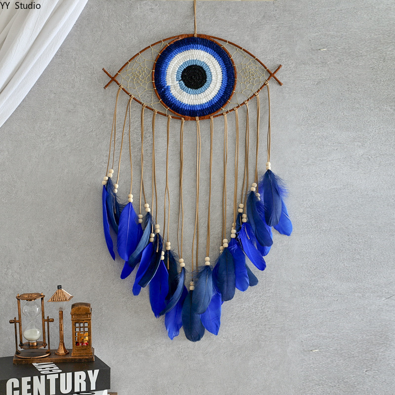 Art Crafts - クリエイティブ手作り悪魔の目壁掛け装飾品家の装飾アクセサリーリビングルーム壁掛け芸術品や工芸品ギフト