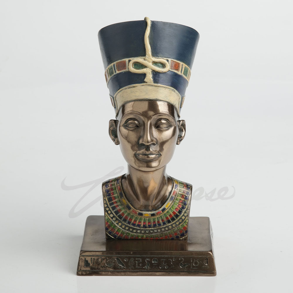 Queen Art Craft - ヴィンテージブロンズ古代エジプト女王ネフェルティティ胸像エキゾチックな家の装飾エジプトアートクラフトお土産コレクタブルオーナメントギフト