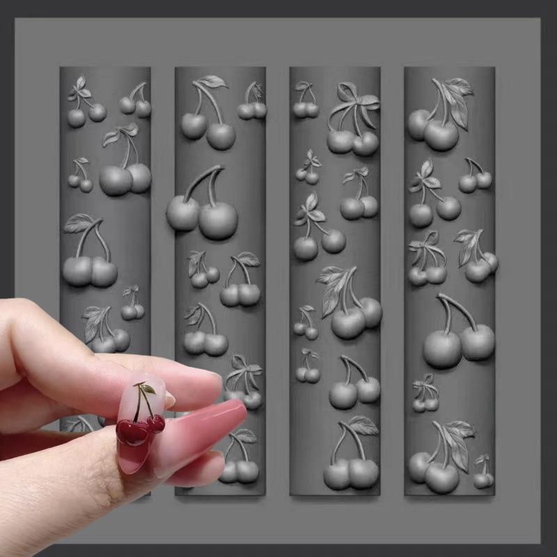 Art Craft Rose - 新製品・3Dローズフラワーバタフライシリコンモールド ネイルアートデコレーション DIYチェリーデザイン ネイルテンプレート ジュエリークラフト マニキュアデザインツール