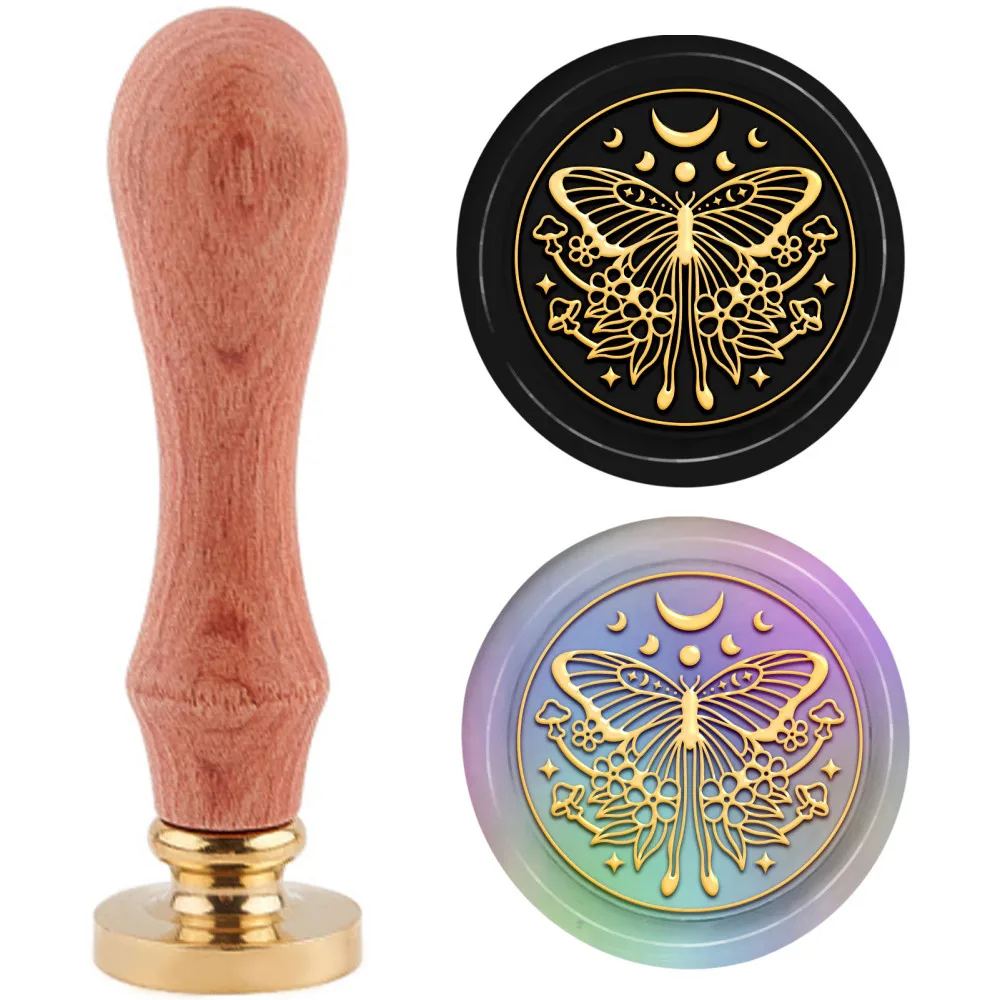 バタフライシールスタンプ,ハンドル付き真ちゅう製ヘッドスタン - Batik Wax Kit のレビューと価格