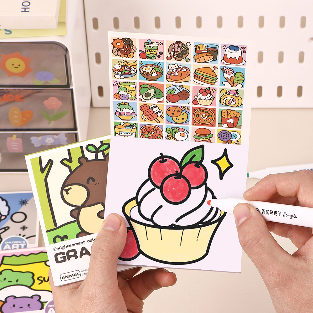 漫画ハンディぬりえブック 25 枚ミニ水彩ぬりえブックノート - Art Craft Book のレビューと価格