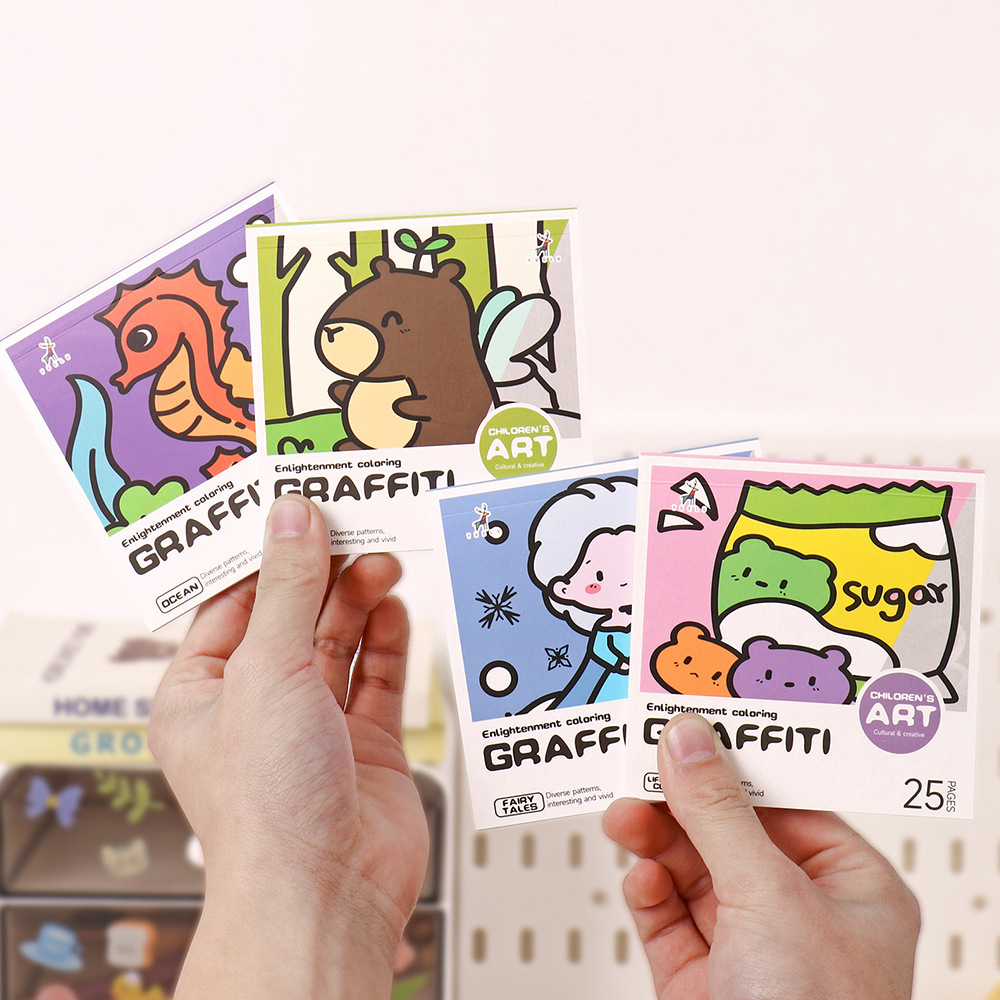 漫画ハンディぬりえブック 25 枚ミニ水彩ぬりえブックノート - Art Craft Book のレビューと価格