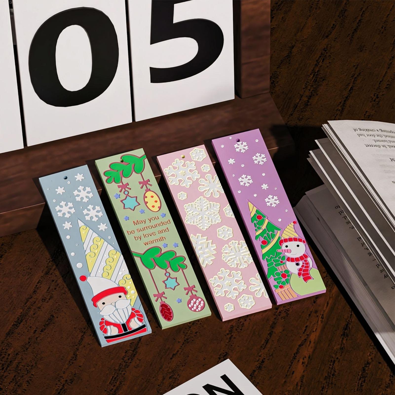 ブックマーク型 4 個 シリコーン クリスマス ブックマーク - Art Craft Book のレビューと価格
