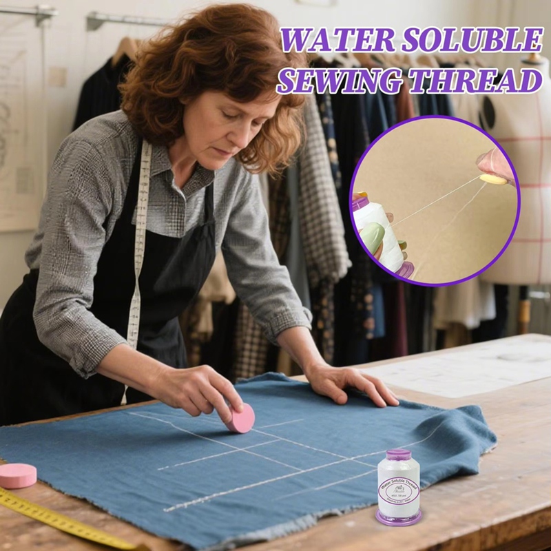 ミシン用糸 1492.7フィート 水溶性ミシン糸 溶けるコー - Art Crafts のレビューと価格