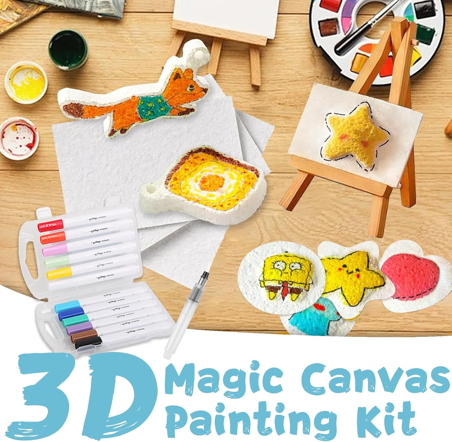3D立体発泡テクスチャ絵画紙セット 子供用 DIYアートクラ - Art Craft Board のレビューと価格