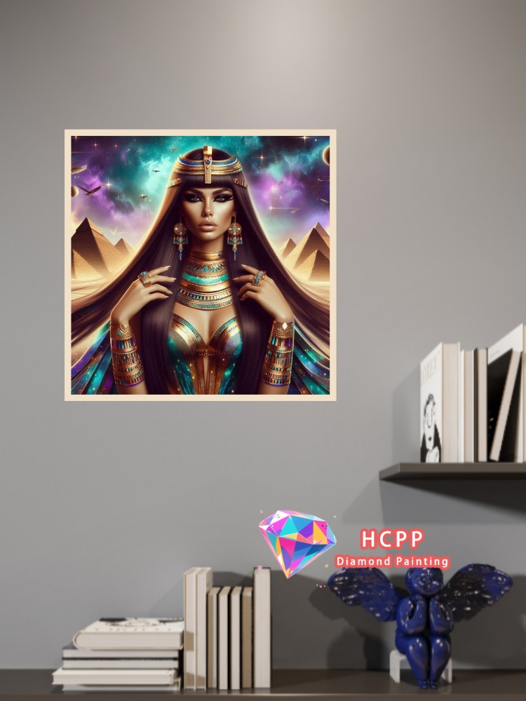 エジプト女王ダイヤモンドペインティングキット正方形ラウンドダ - Queen Art Craft のレビューと価格