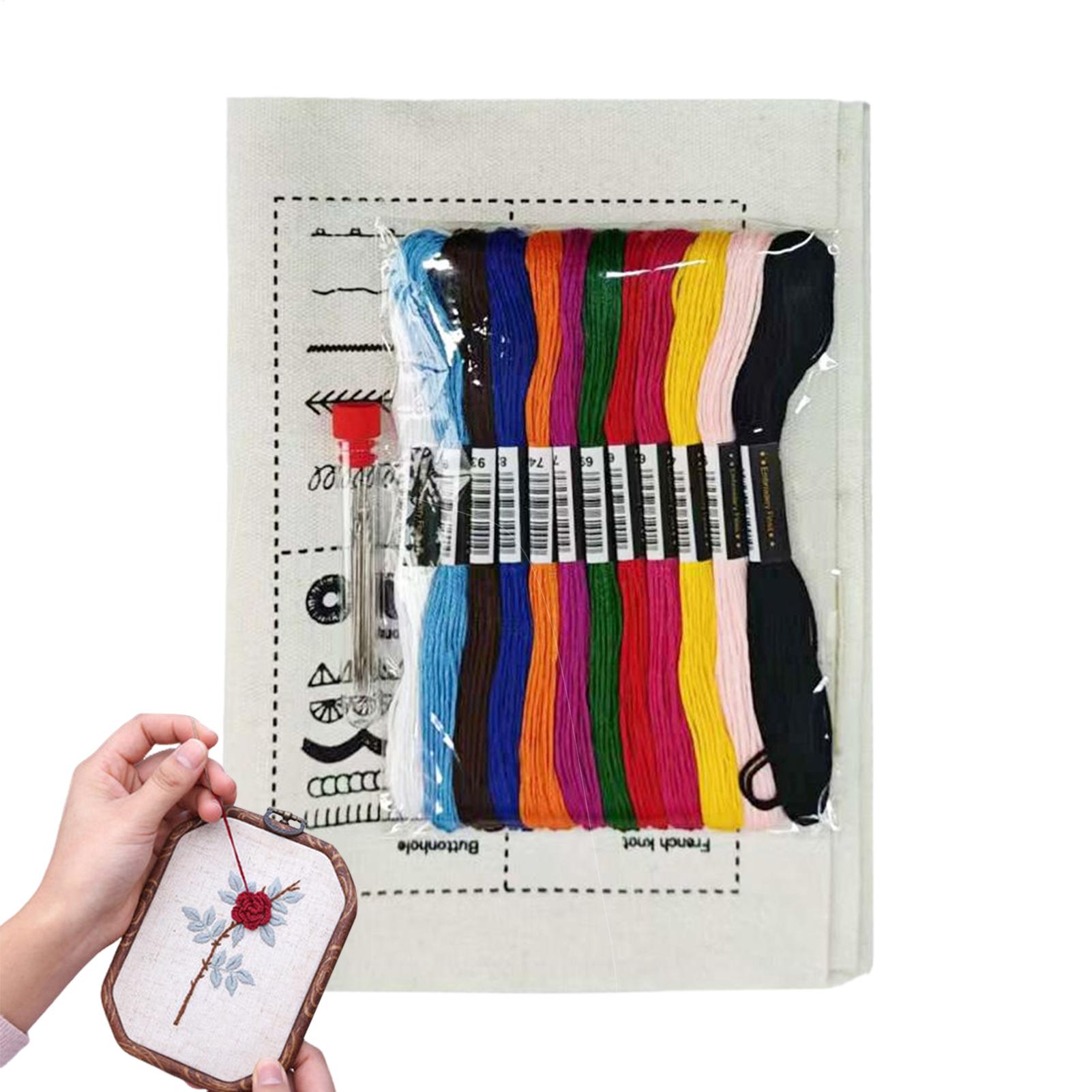 DIY 刺繍針糸ブック手作りクラフト用品完全な刺繍キットキル - Art Craft Book のレビューと価格