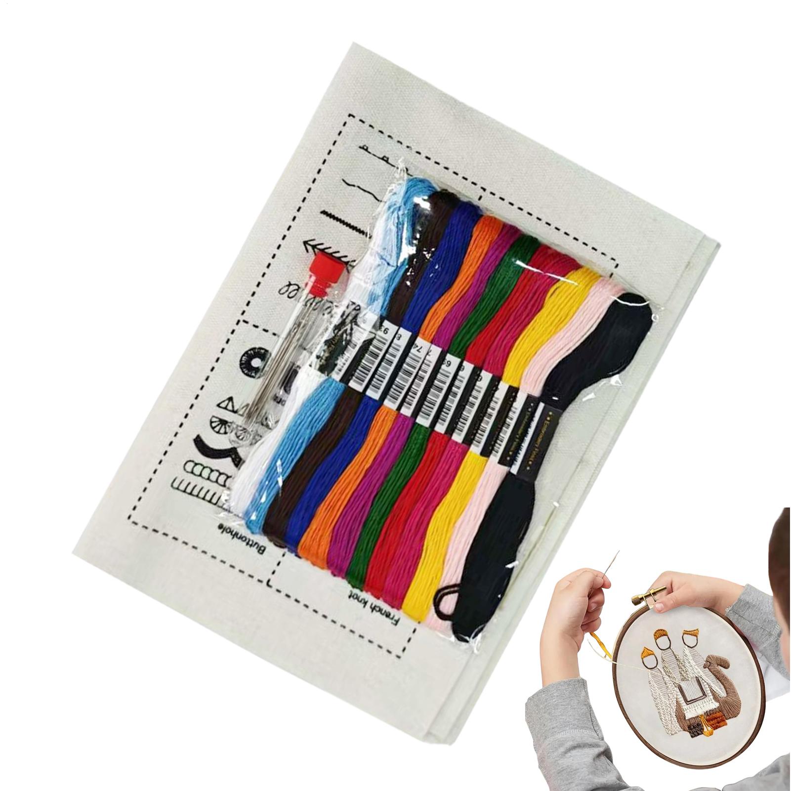 DIY 刺繍針糸ブック手作りクラフト用品完全な刺繍キットキル - Art Craft Book のレビューと価格