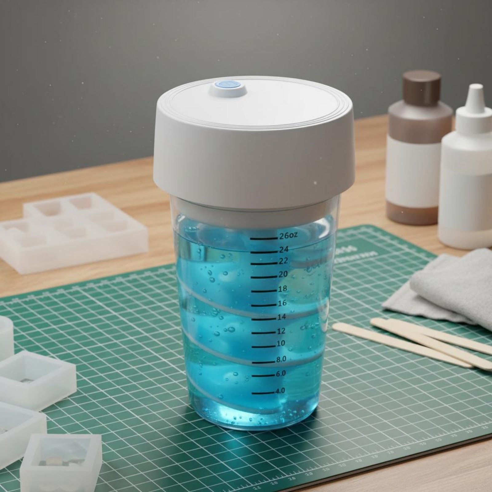 自動樹脂ミキサー ハンドエフォートレスエポキシ樹脂ミキサー  - Art And Craft Studio のレビューと価格