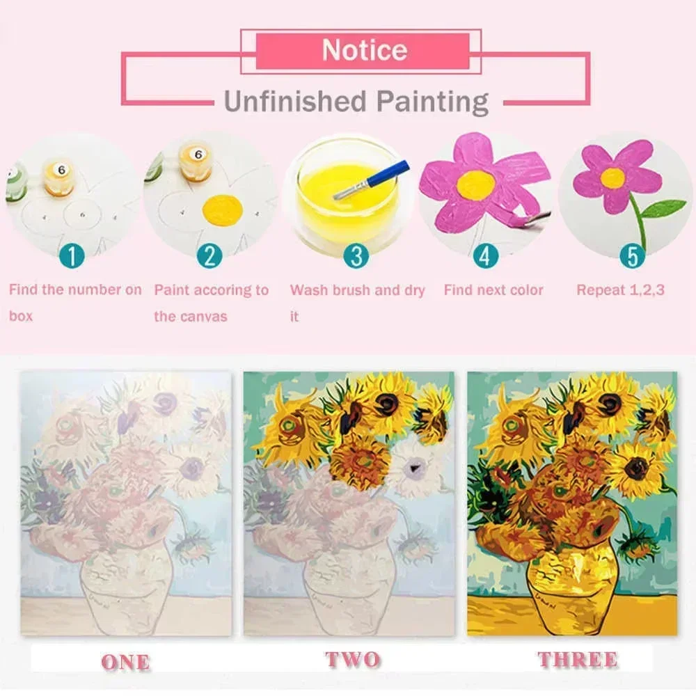 大人向けペイント・バイ・ナンバーズキット 初心者向け 40X - Art Craft Rose のレビューと価格