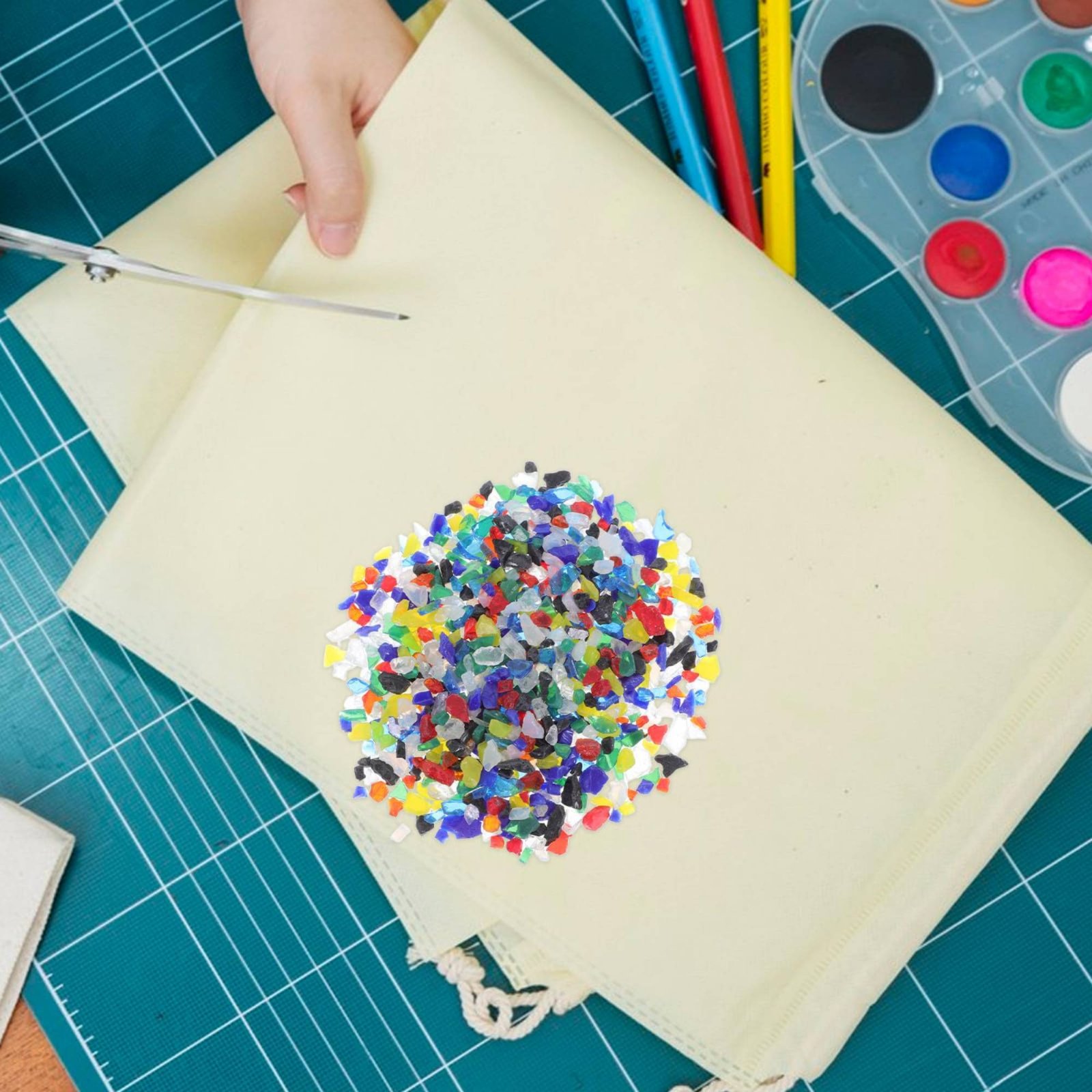 COE90 フュージングガラス マルチカラー ブレンド 電子 - Art And Craft Studio のレビューと価格