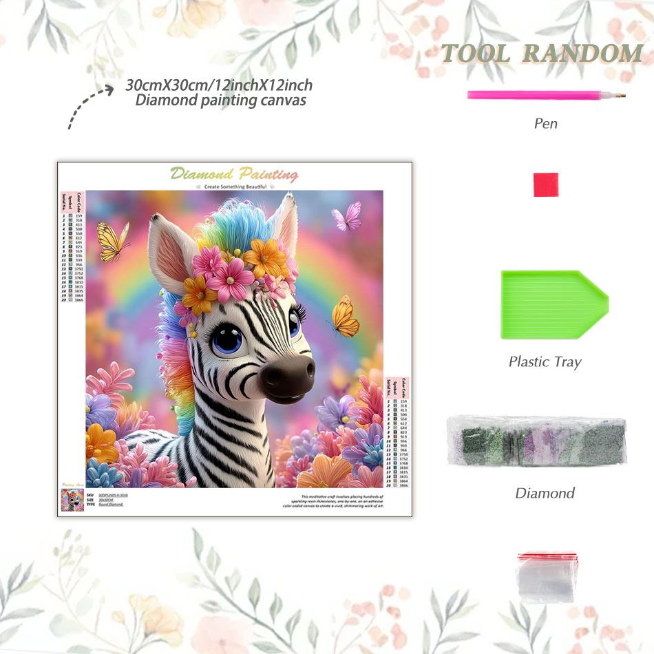 CHENISTORY ゼブラ 5D ダイヤモンドペインティン - Art Craft Zebra のレビューと価格