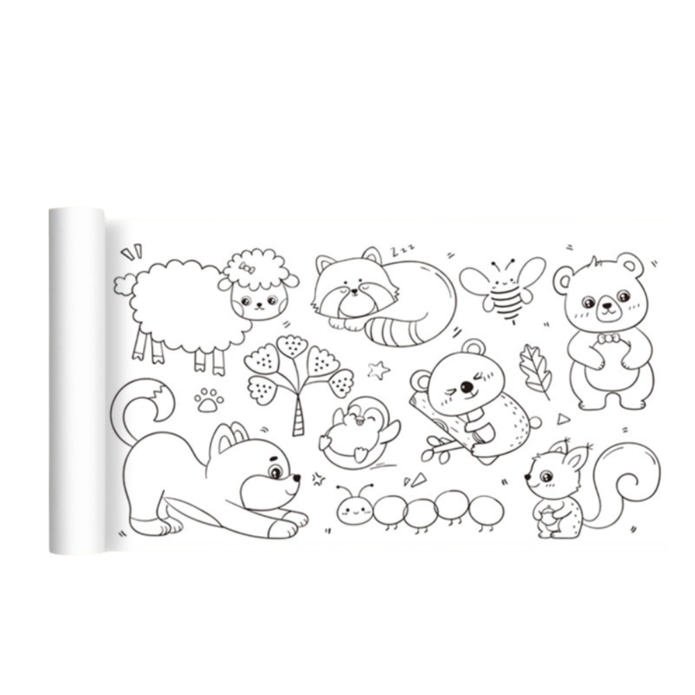 楽しい3mペイント落書きスクロールDIYカラー塗り絵ロールホ - Art Craft Book のレビューと価格