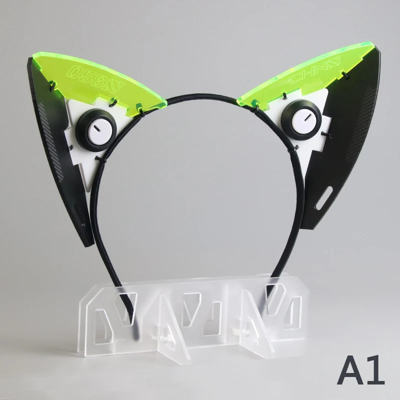サイバーパンクコスプレマスクヘッドバンド機能的な機械式猫耳ヘ - Art Craft Materials のレビューと価格