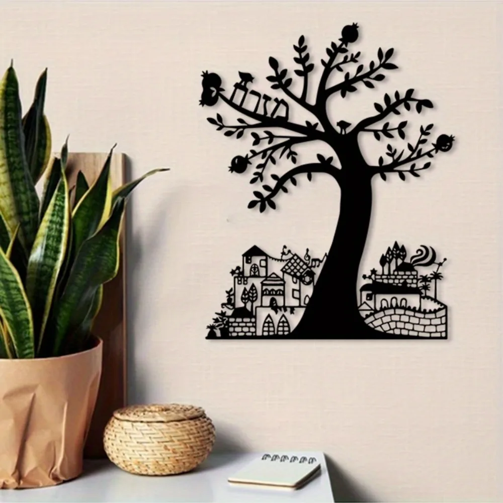 CIFBUY メタルウォールアート ザクロの木 エルサレムの - Art Crafts のレビューと価格