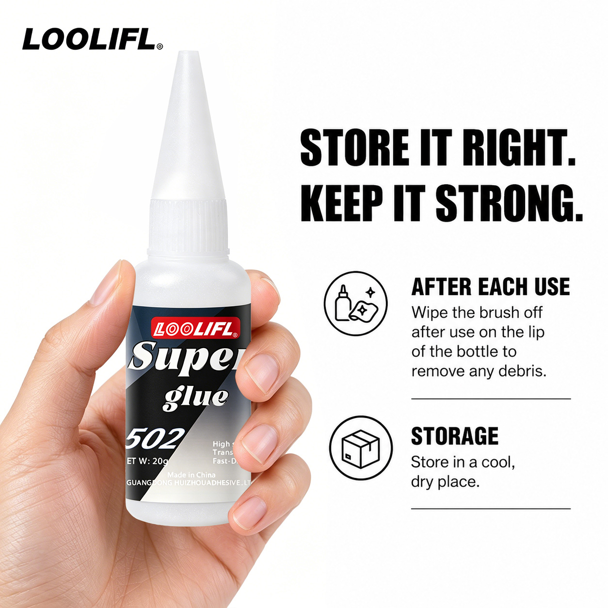 Loolifl-502-20Ml インスタント透明シアノアク - Art Craft Materials のレビューと価格