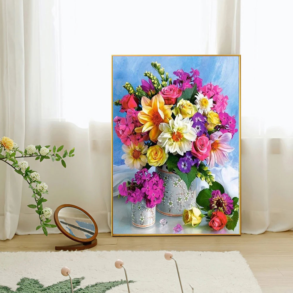 フルダイヤモンドモザイクフラワー 5D ダイヤモンドペインテ - Art Craft Rose のレビューと価格