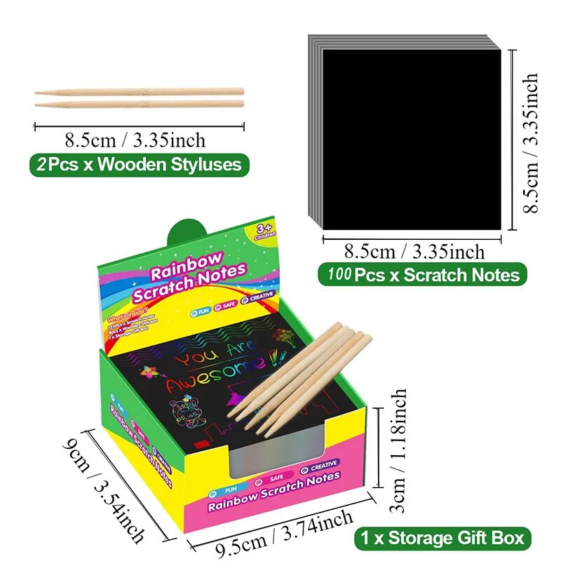 クリエイティブなスクラッチアートカードキットがたくさん！ 1 - Art Craft For Toddlers のレビューと価格