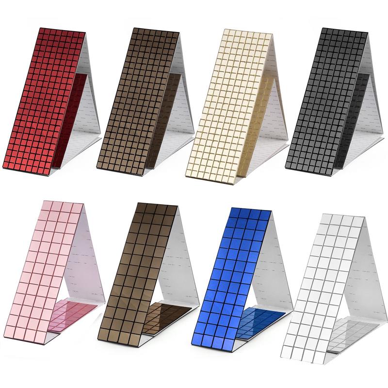 4x60cmミラーモザイクテープ多色自己粘着ステッカーDIY - Art Craft Mirror のレビューと価格