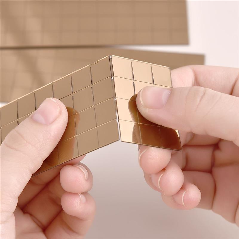 4x60cmミラーモザイクテープ多色自己粘着ステッカーDIY - Art Craft Mirror のレビューと価格