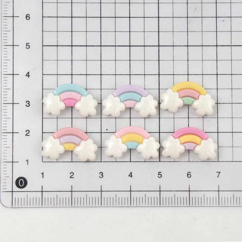 30 個/300 個ミニ樹脂レインボーフラットスクラップブッ - Art Craft For Toddlers のレビューと価格
