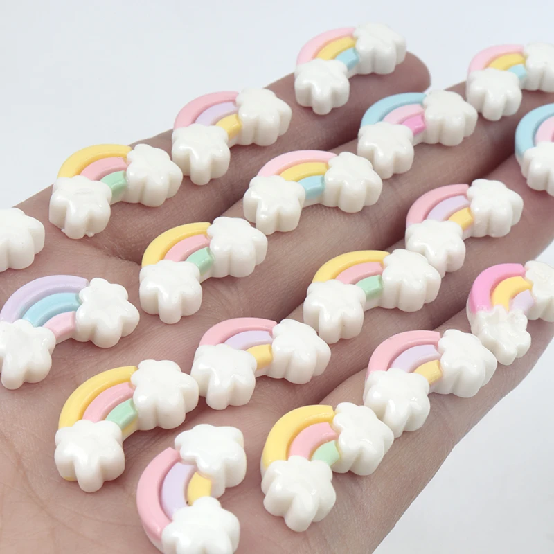30 個/300 個ミニ樹脂レインボーフラットスクラップブッ - Art Craft For Toddlers のレビューと価格