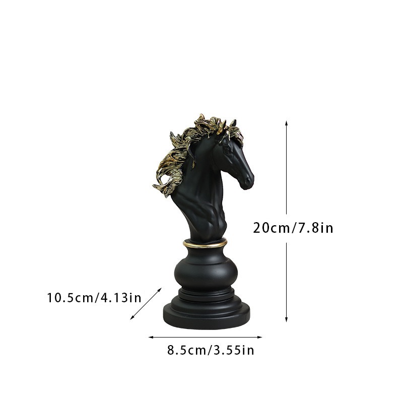 新しいチェスオーナメント チェスセット キング ウォーホース - Queen Art Craft のレビューと価格