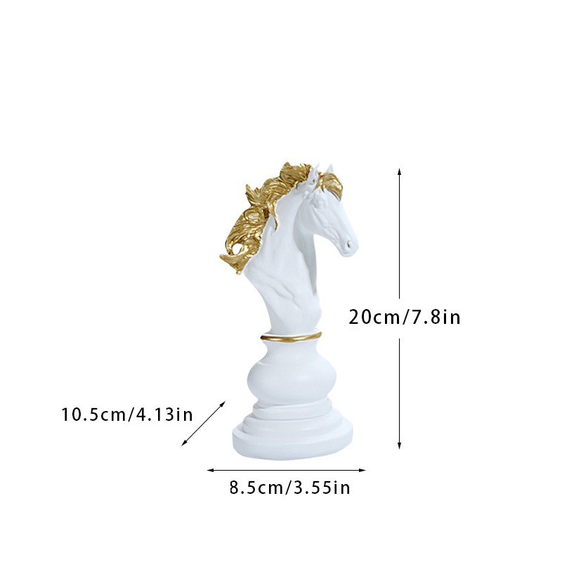 新しいチェスオーナメント チェスセット キング ウォーホース - Queen Art Craft のレビューと価格