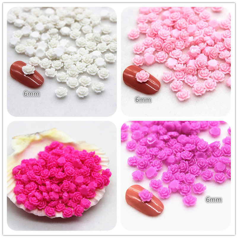 ミニローズレジンカボション,100個,6mm,フラワーフラッ - Art Craft Rose のレビューと価格