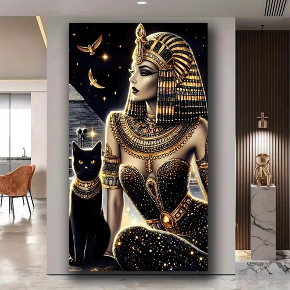 鮮やかなDIYダイヤモンドペインティング、古代エジプトの女王 - Queen Art Craft のレビューと価格