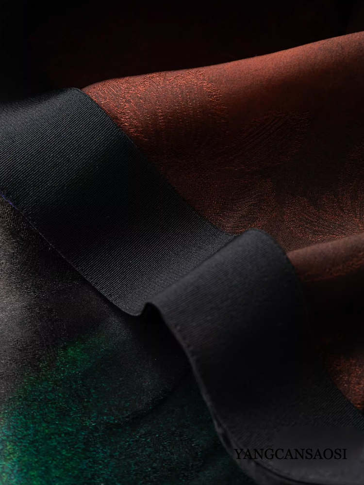 絶妙なキャットアイスプレーペイントの大型スイングスカート、1 - Silk Painting Dye のレビューと価格