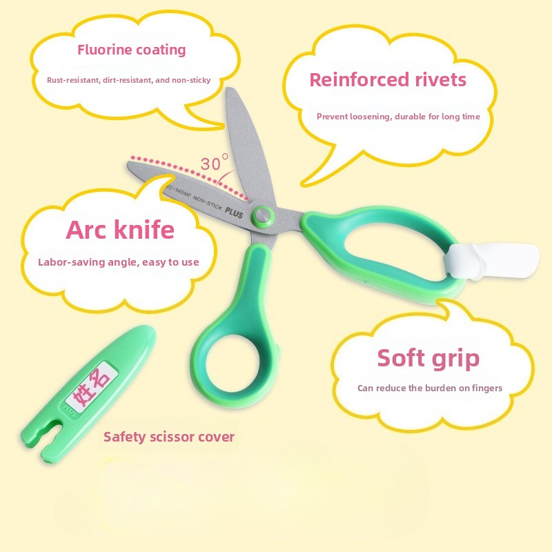 保護カバー付き子供用安全はさみ、クラフトはさみ、先端が丸い幼 - Art Craft For Toddlers のレビューと価格