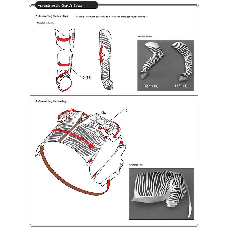 ゼブラ折り紙アートミニ 3D 折り紙モデルペーパークラフト動 - Art Craft Zebra のレビューと価格