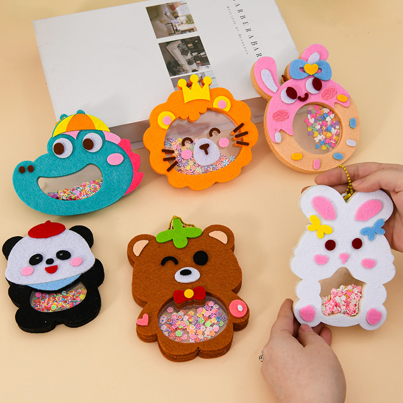 DIY動物シェイクペンダントアートクラフトキット 子供 男の - Art Craft For Toddlers のレビューと価格