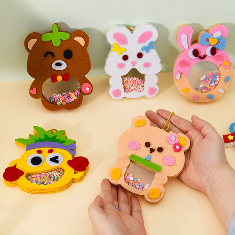 DIY動物シェイクペンダントアートクラフトキット 子供 男の - Art Craft For Toddlers のレビューと価格