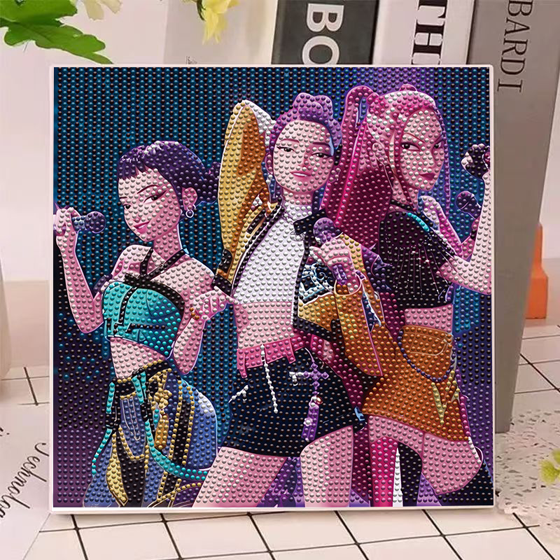 アニメハンターズ ガールズ ルミ ミラ ゾイ ダイヤモンドペ - Art Craft Materials のレビューと価格