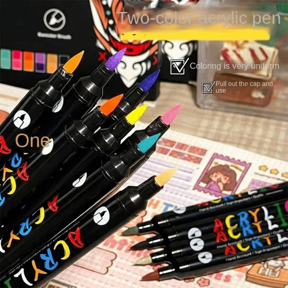 24/48/72色両端マーカー速乾性一時的なデュアルチップマ - Illustration Marker Set のレビューと価格