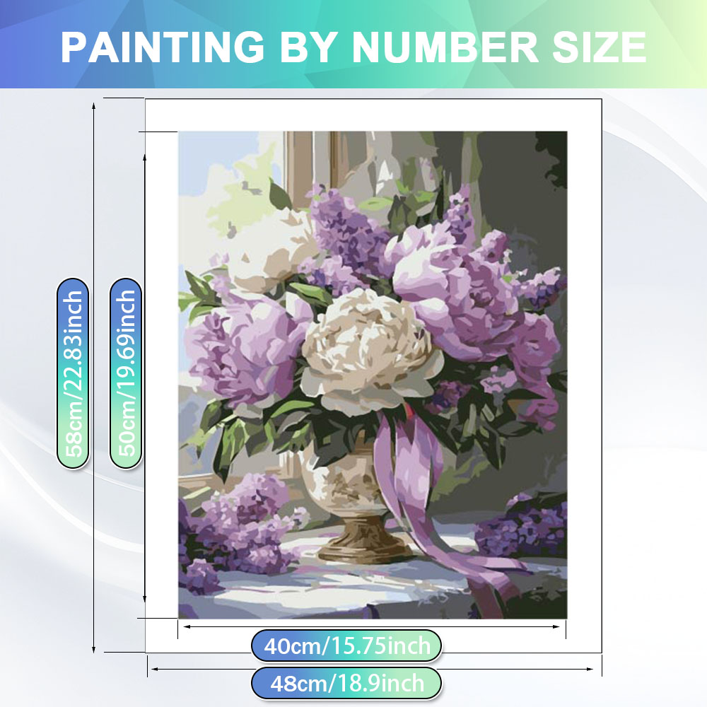 HUACAN 数字で描く絵画 大人向け バラの花 数字で描く - Art Craft Rose のレビューと価格