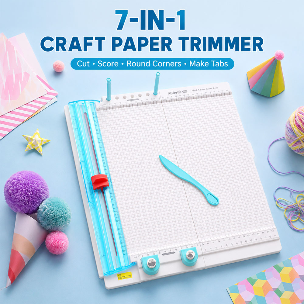 7-in-1ペーパーカッター＆スコアリングボード、10枚用折 - Art Craft Board のレビューと価格