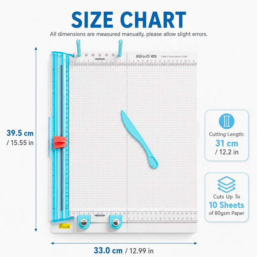 7-in-1ペーパーカッター＆スコアリングボード、10枚用折 - Art Craft Board のレビューと価格