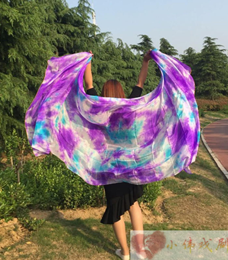 新しい絞り染めダンス 100% 本物のシルクベール素敵なグラ - Silk Painting Dye のレビューと価格