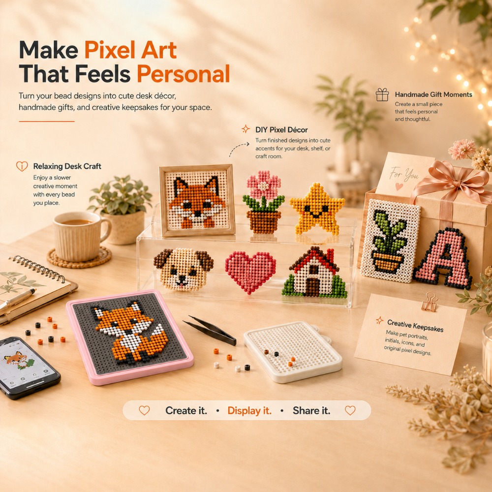 LEDスマートヒューズビーズペグボード、アプリでガイド付きパ - Art Craft Materials のレビューと価格