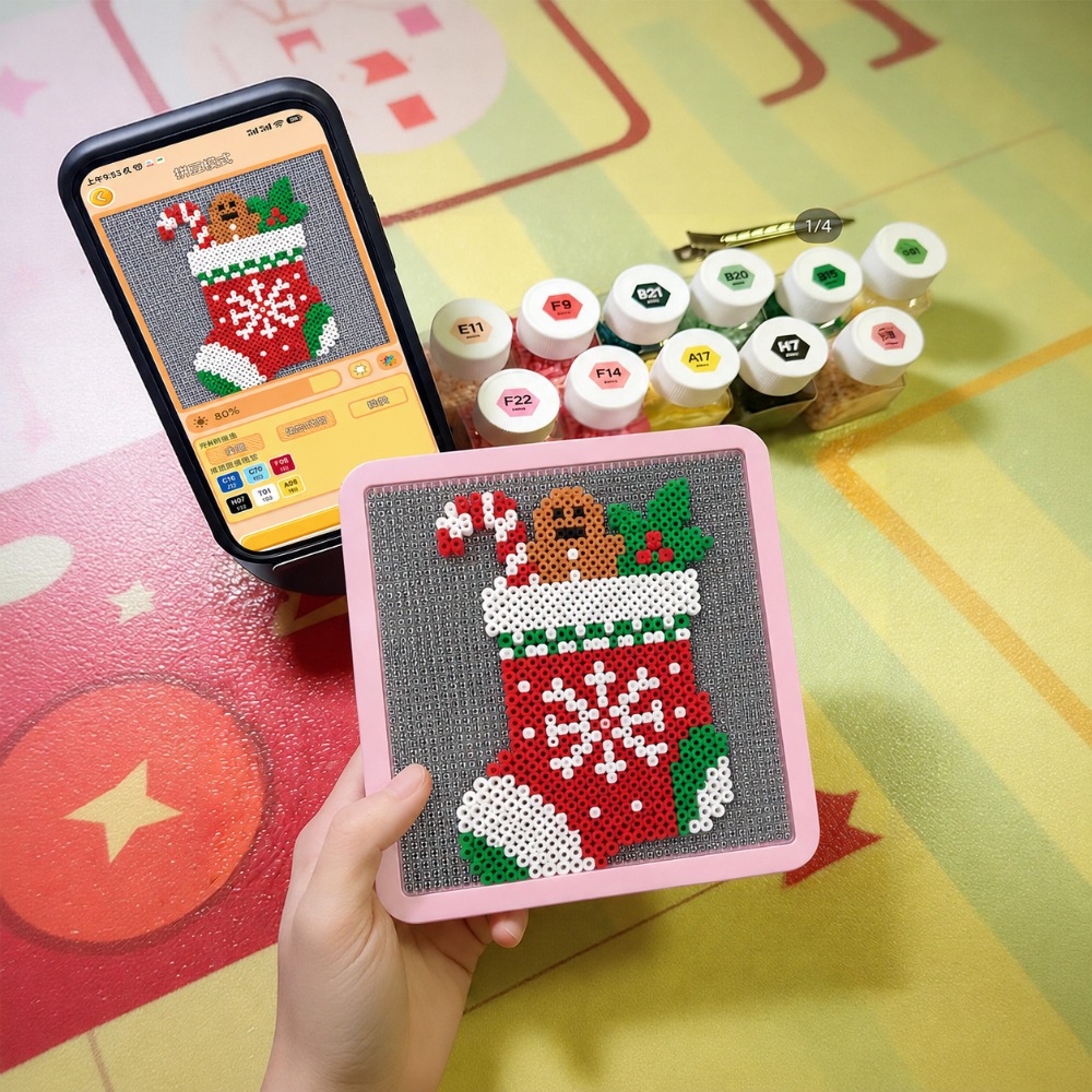 LEDスマートヒューズビーズペグボード、アプリでガイド付きパ - Art Craft Materials のレビューと価格