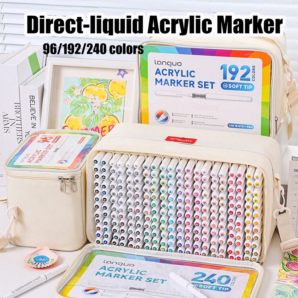Languo 96/240色直液式アクリルマーカーペン、交換 - Illustration Marker Set のレビューと価格