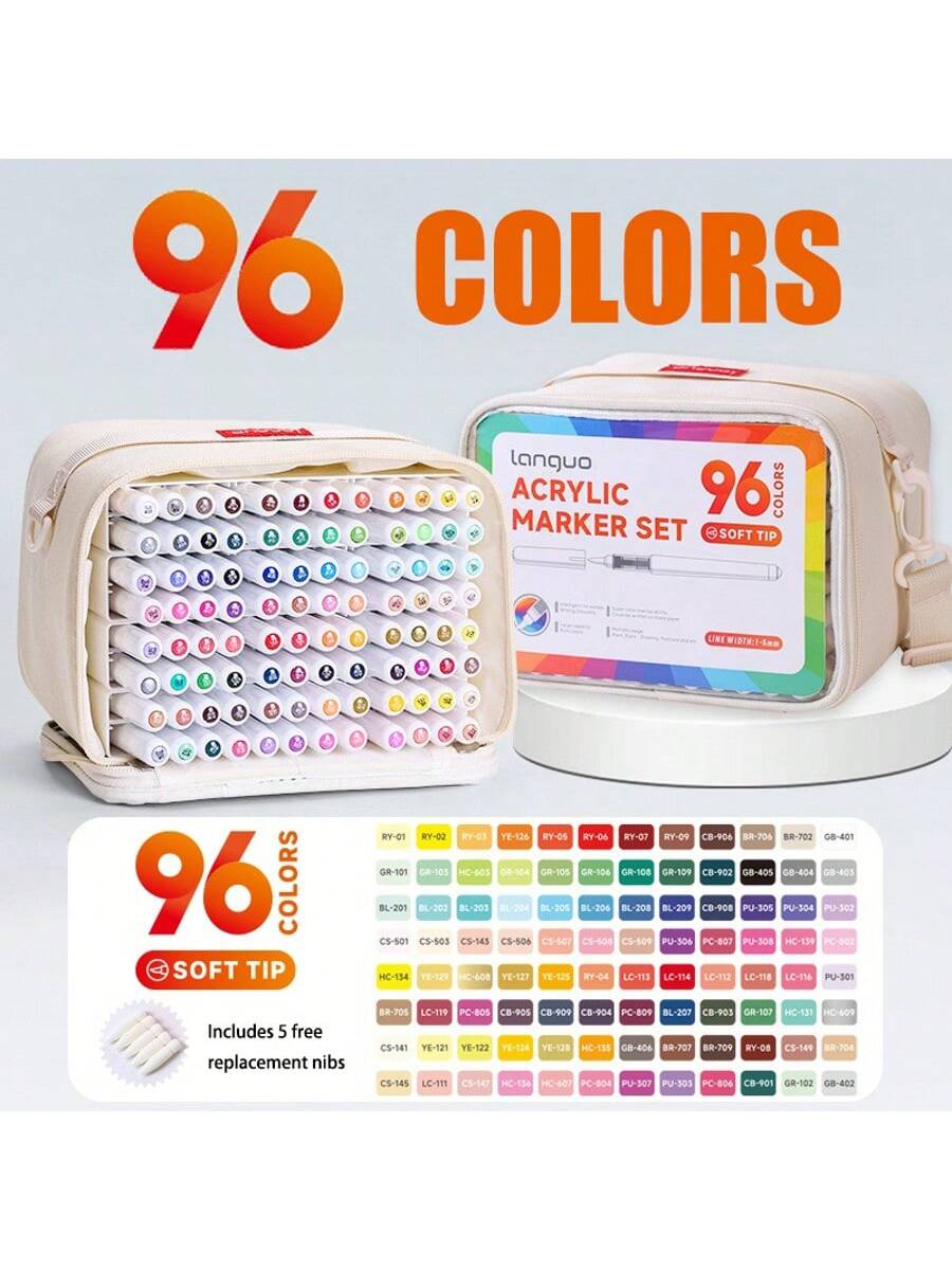 Languo 96/240色直液式アクリルマーカーペン、交換 - Illustration Marker Set のレビューと価格