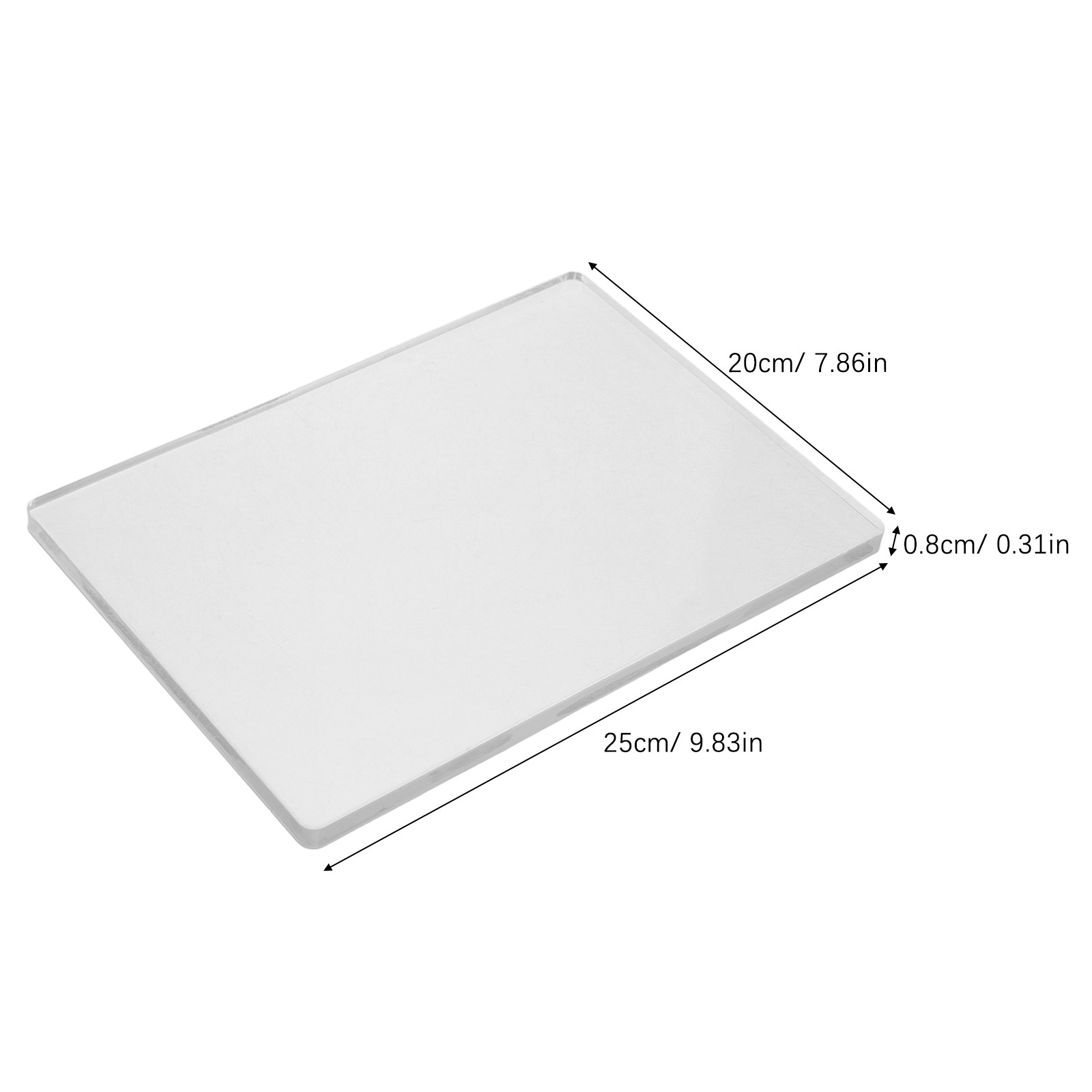 20x25cm 透明ジェルプレート アート＆クラフト用 柔軟 - Art Craft Board のレビューと価格