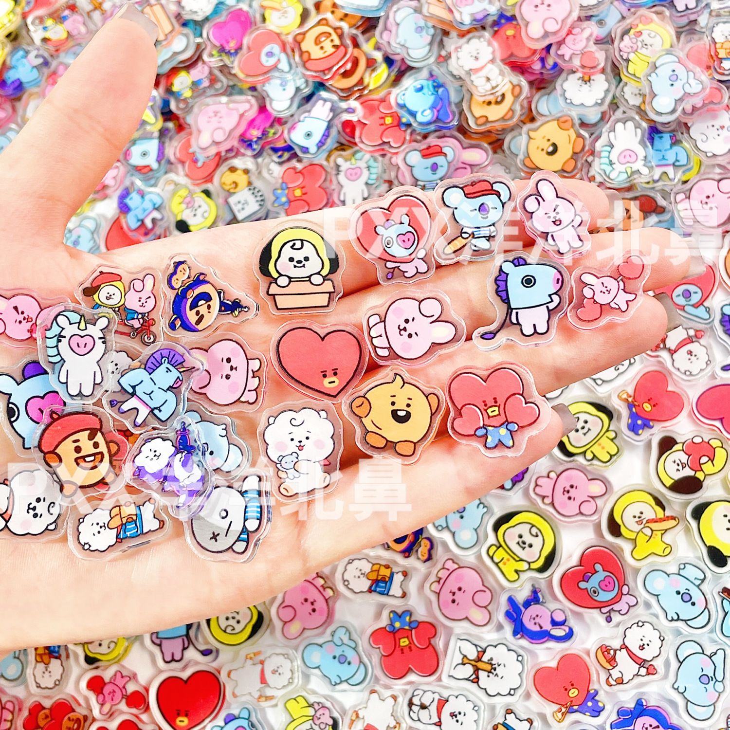100個入り BT21 BTS シングルレイヤー 2cm ア - Art Craft Materials のレビューと価格