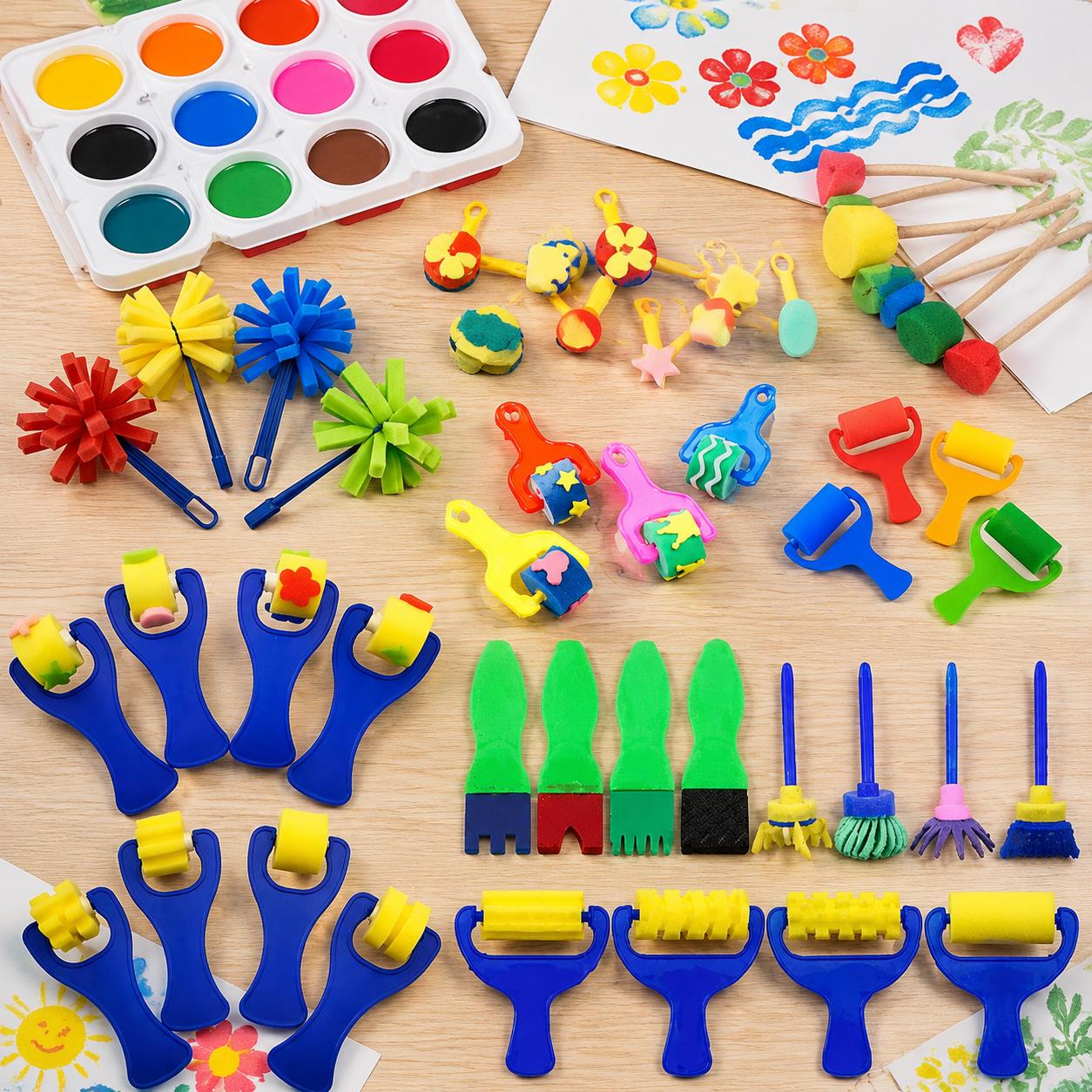 バルクペイントスポンジ＆ブラシセット – 12/22/30/ - Art And Craft Studio のレビューと価格